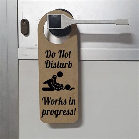 Do Not Disturb Adult Door Sign Etsy
