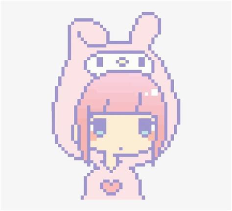 Sanrio My Melody Pastel Pink Girl Kawaii Cute Cute Pixel Art