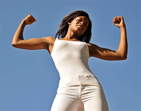 Armpit Women Flexing Muscles Female Stock Photos Pictures And Royalty