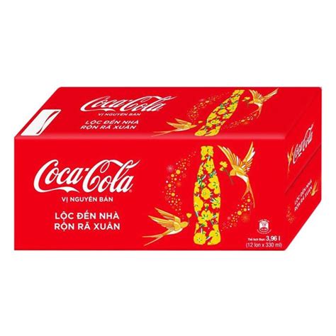 Thùng Nước Ngọt Coca Cola Lon 320ml Tết