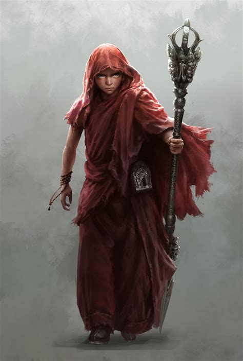 Fantasy Warrior Monk Character Art Character Portraits Fantasy