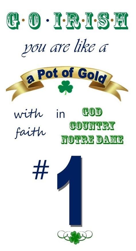 Go Irish Notre Dame Fighting Irish Football Go Irish Notre Dame Irish
