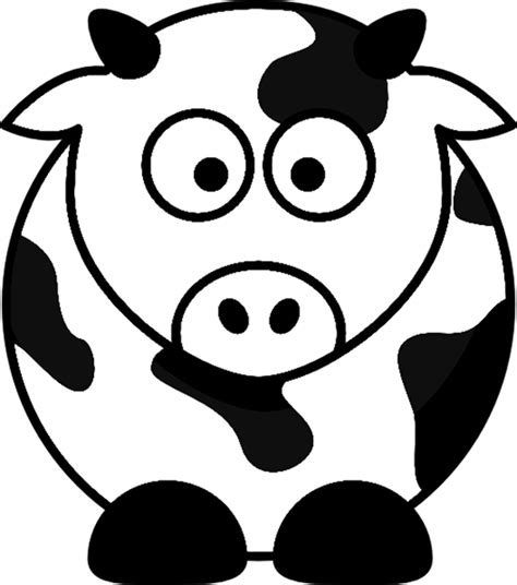 Cartoon Cow Farm Animal Coloring Page Printout Animals Coloring Pages