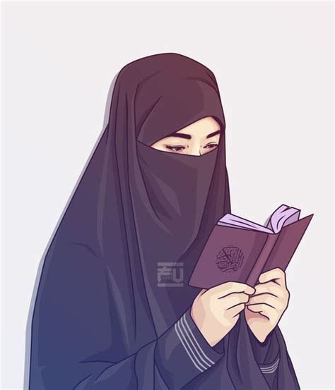 Gambar Kartun Wanita Bercadar : Terbaru 30 Foto Kartun Wanita Berhijab