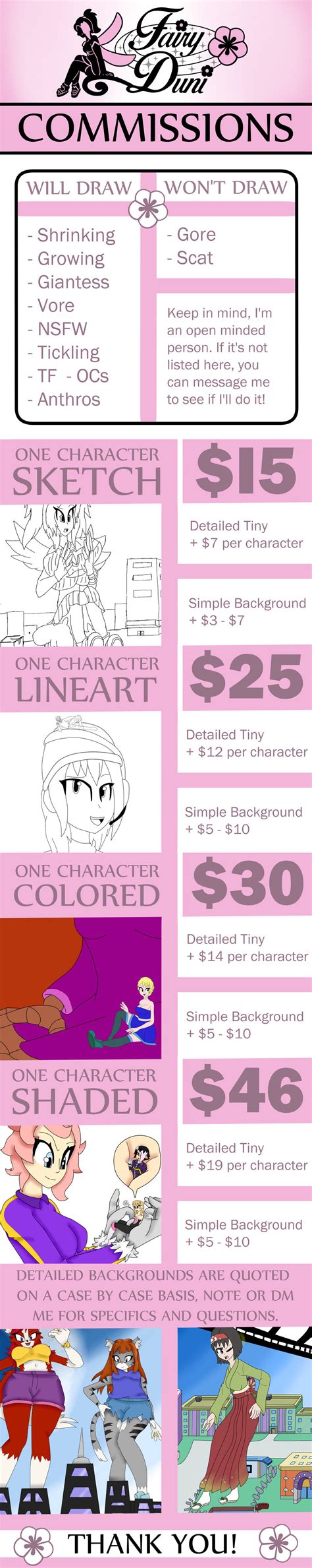 Duni Commission Sheet 2019 By Fairyduni On Deviantart