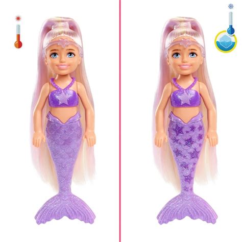 Barbie Chelsea Colour Reveal Mermaid Doll Assortment Smyths Toys Uk
