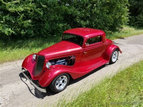 1934 Ford Three Window Coupe Street Rod Hot Rod Low Mile Custom Texas