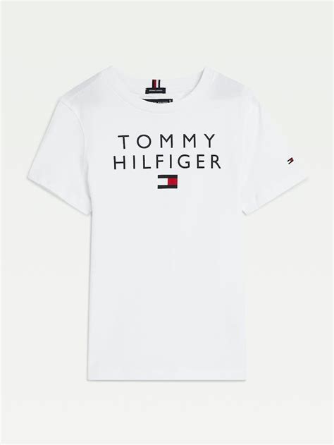 Boys 3 7 Organic Logo T Shirt T Shirts Tommy Hilfiger