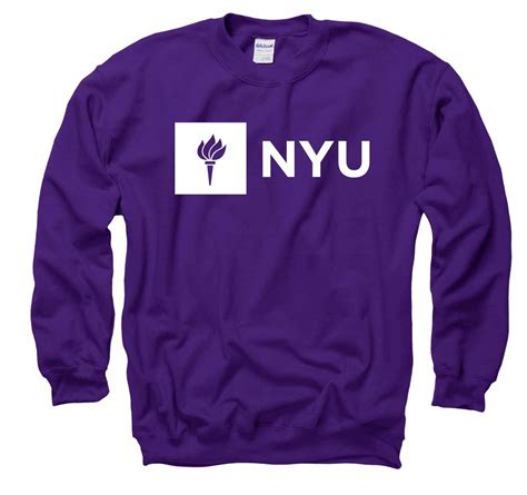 Nyu Violets Adult Just Logo Crewneck Sweatshirt Purple
