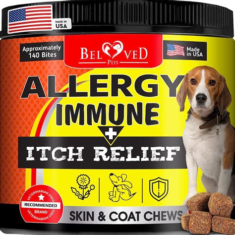 Dog Allergy Relief Immune Supplement 170 Chews Belovedpetsbrand