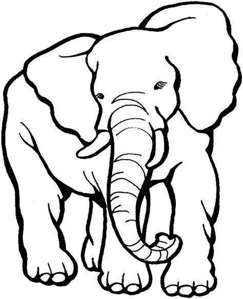 Printable Coloring Pages Elephant