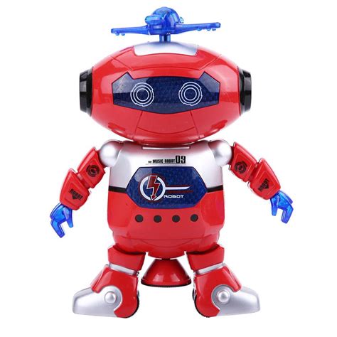 Lyumo Electric Robot Toy Cool Flashing Lights Music Dancing Robot Toys
