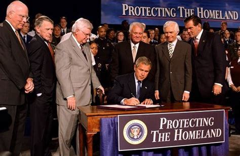 President Bush Signs Homeland Security Appropriations Bill