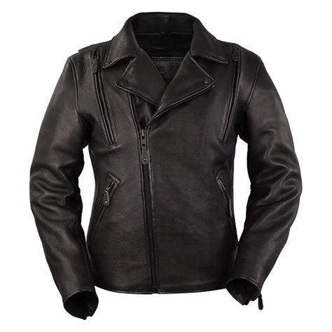 Investing in your first leather jacket? First Manufacturing Night Rider Men's Leather Jacket 4X ...