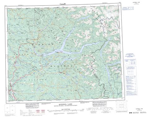 Super, natural british columbia, canada. Printable Topographic Map of Quesnel Lake 093A, BC