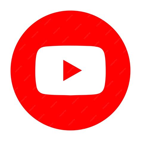 Premium Vector Youtube Logo Circle Red Social Media Logo
