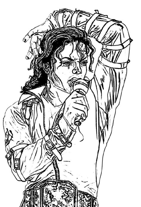 Select from 35919 printable crafts of cartoons, nature, animals, bible and many more. Michael Jackson Coloring Pages (med bilder)