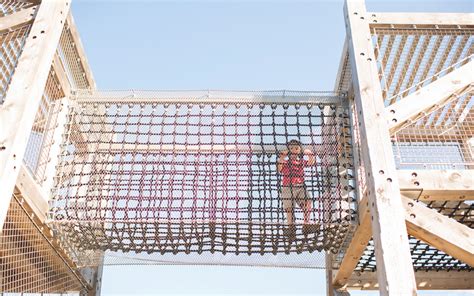 Texas Wood Playground Timber Towers Net Bridge Adventure Play Natural