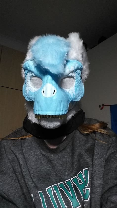 Trex mask fursuit moving jaw furry furred UK dino dinosaur | Etsy