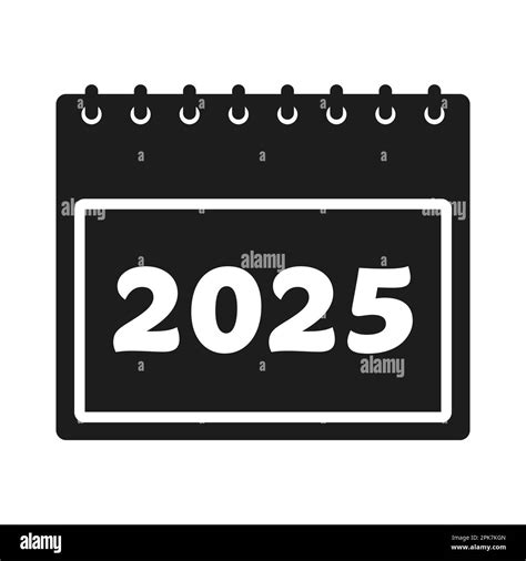 2025 Calendar Icon Editable Vector Eps Symbol Illustration Stock