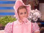 Video Amy Schumer Hilariously Dresses Up As A Baby On Ellen Show