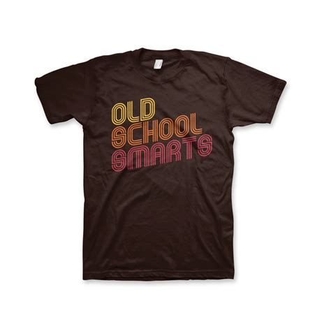 Old School Smarts T-Shirt (Unisex) Brown | Smart tshirt ...
