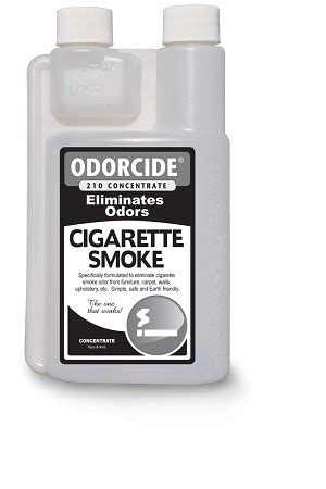 A little bit goes a long way with this spray, which works well in cars, on carpets the product both absorbs and neutralizes unpleasant scents (think: Odorcide Cigarette Smoke Odor Eliminator Concentrated 16 ...