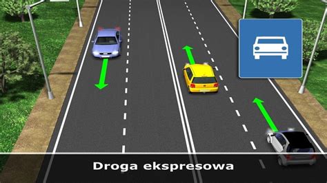 Droga ekspresowa definicja Testy i wykłady na prawo jazdy Pytania