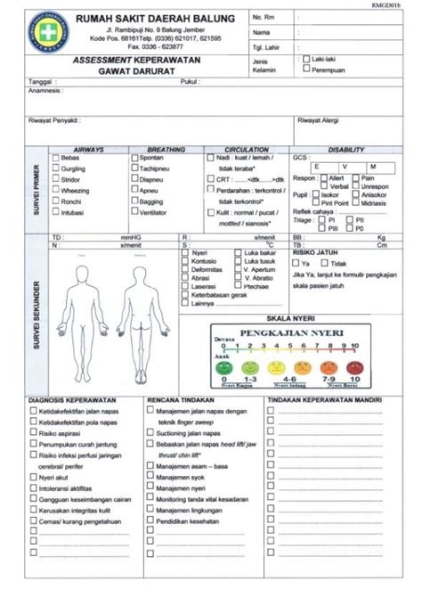 Design Of Emergency Nursing Assessment Form Part 1 Download