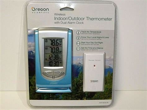 Oregon Scientific Wireless Indooroutdoor Thermometer Dual Alarm Clock Digital For Sale Online
