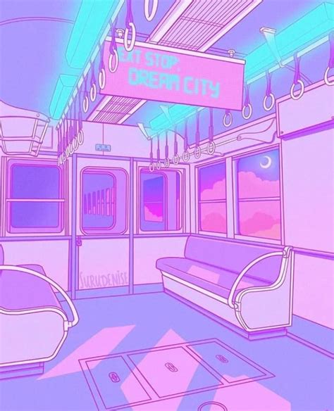 Purple Pastel Retro Anime Aesthetic Wallpaper Fotodtp