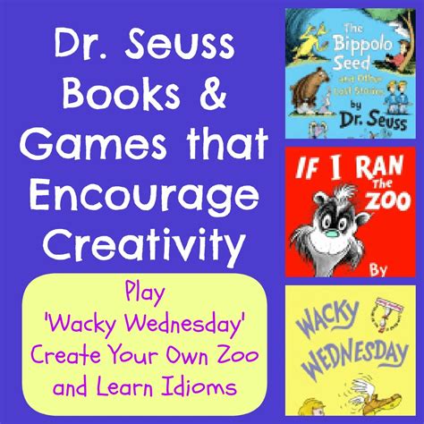 Wacky Wednesday Ideas Dr Seuss Activities And Word Games