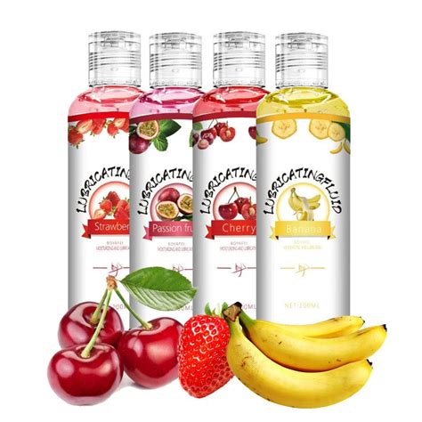 Sex Lubricant Fruit Flavor Sex Gel Strawberry Banana Cherry Anal Sexual