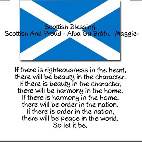 Scottish Blessing Scottish Culture Scotland Quotes Scottish