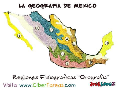 Las Regiones Fisiograficas Geografía De México Cibertareas