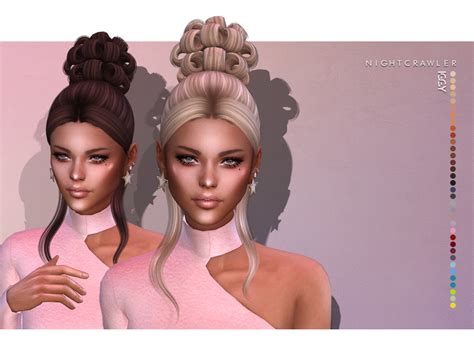 The Sims Resource Get Up Hairstyle By Nightcrawler Sims 4 Hairs