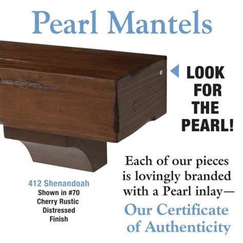 Pearl Mantels The Shenandoah Cherry Rustic Distressed Finish 72 Shelf