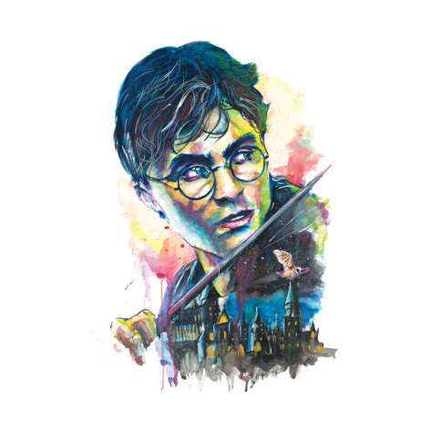 Harry Potter Watercolor Harry Potter T Shirt Teepublic