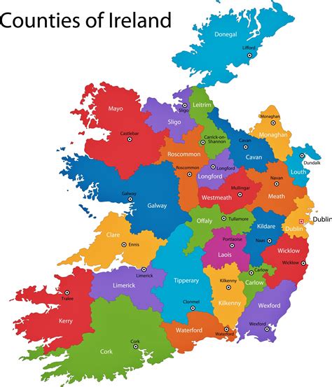 Ireland Map Of Regions And Provinces