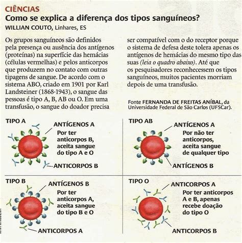 Tabela Do Tipo Sanguíneo