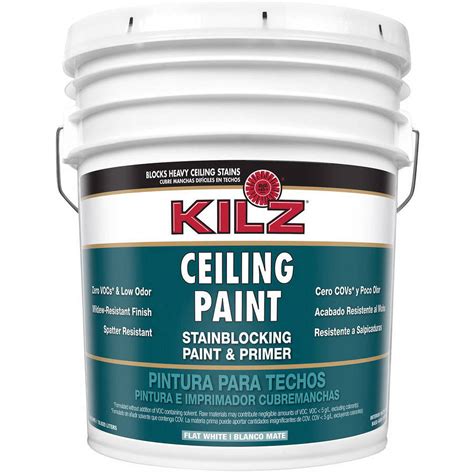 Kilz Stainblocking Interior Ceiling Paint And Primer In One Flat White