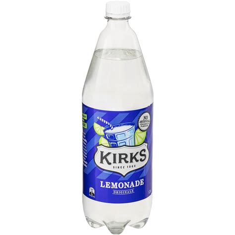 Kirks Lemonade Soft Drink Bottle L Woolworths
