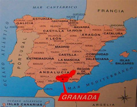 Granada Spain Map Imsa Kolese