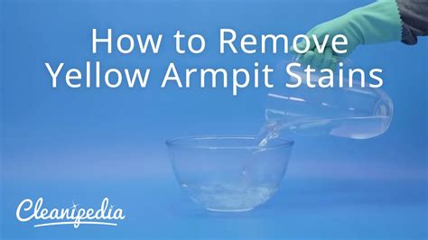 How To Remove Yellow Armpit Stains Youtube