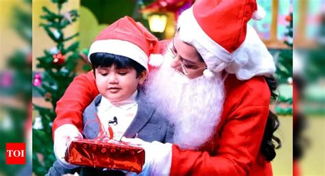 Rannaghar Host Sudipa Chatterjee Turns Santa For Son Aadidev Times Of India