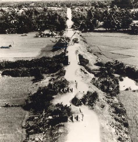 Vietnam War Binh Dinh Area Road Rc1 French Aerial Photo 1950 By