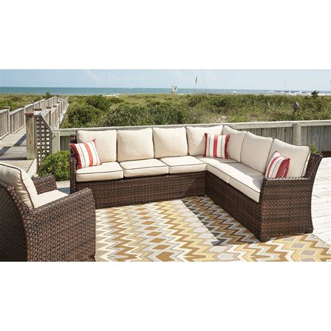 Signature Design By Ashley Furniture Salceda Outdoor 2 Piece Sectional