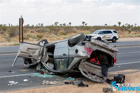 Driver unconscious after rollover crash on highway 395 in Victorville ...