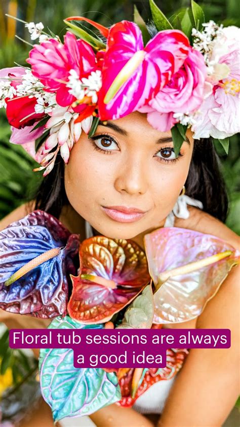 Floral Tub Sessions Miss Hawaii 2021 Vanessa Hicks Photography Miss
