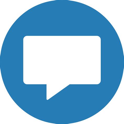 Blue Chat Chatting Circle Comment Message Messaging Icon Free